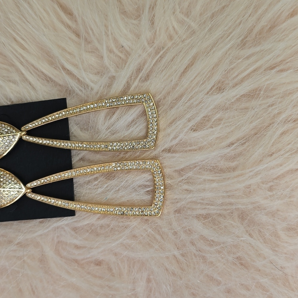 HOUSE OF HARLOW Gold Dangle Earrings| New! - Picture 6 of 8